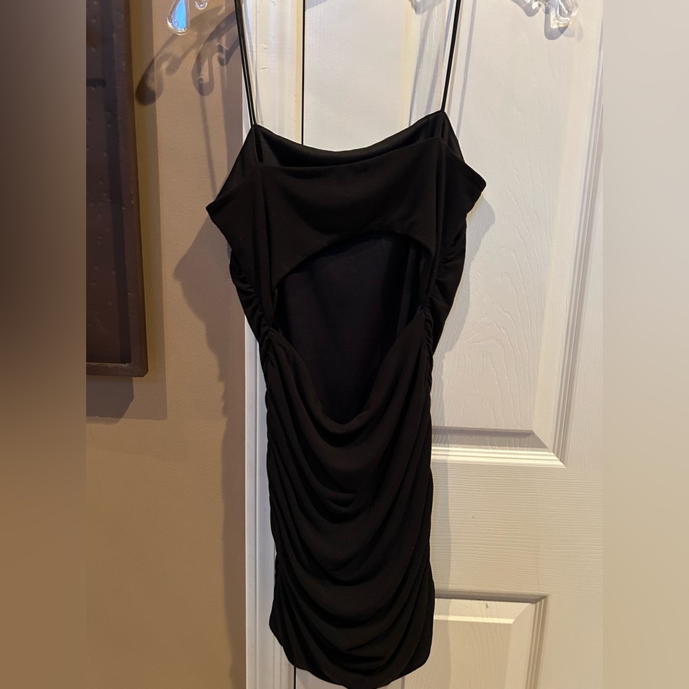 Chic Black Backless Dress for Women